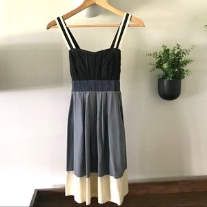 UO Lux Colorblock Dress with Sash